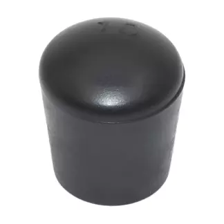 Колпак наружный на круглую трубу D10, чёрный